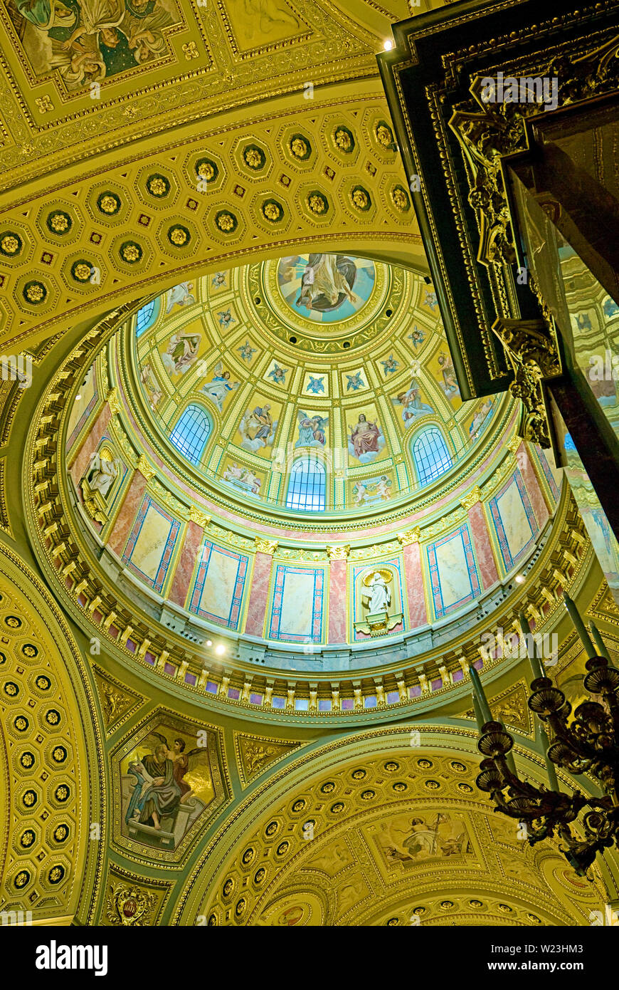 Dalla Basilica di Santo Stefano, Szent Istvan Bazilika Budapest Ungheria Foto Stock