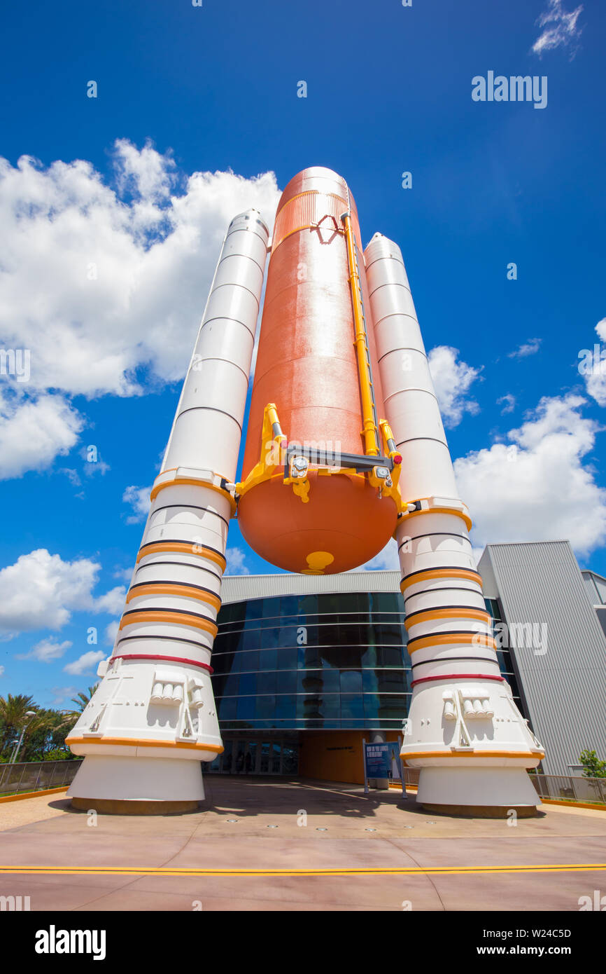 Il Centro Spaziale Kennedy. Cape Canaveral. Atlantis V. Foto Stock