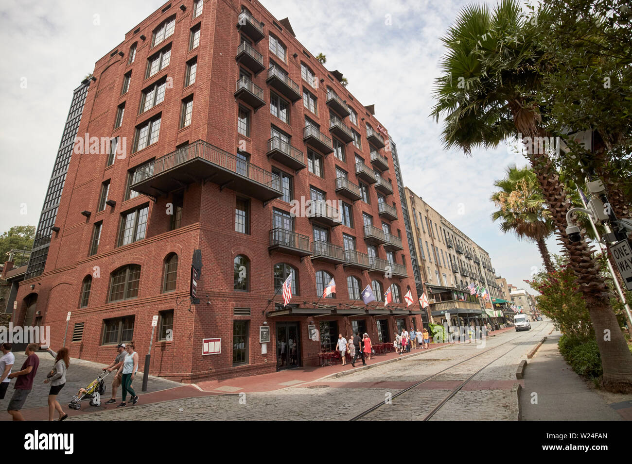 Il Boemo Hotel Sul Fiume Street Nel Centro Storico Di Riverside Area Di Savannah In Georgia Negli Stati Uniti Foto Stock Alamy