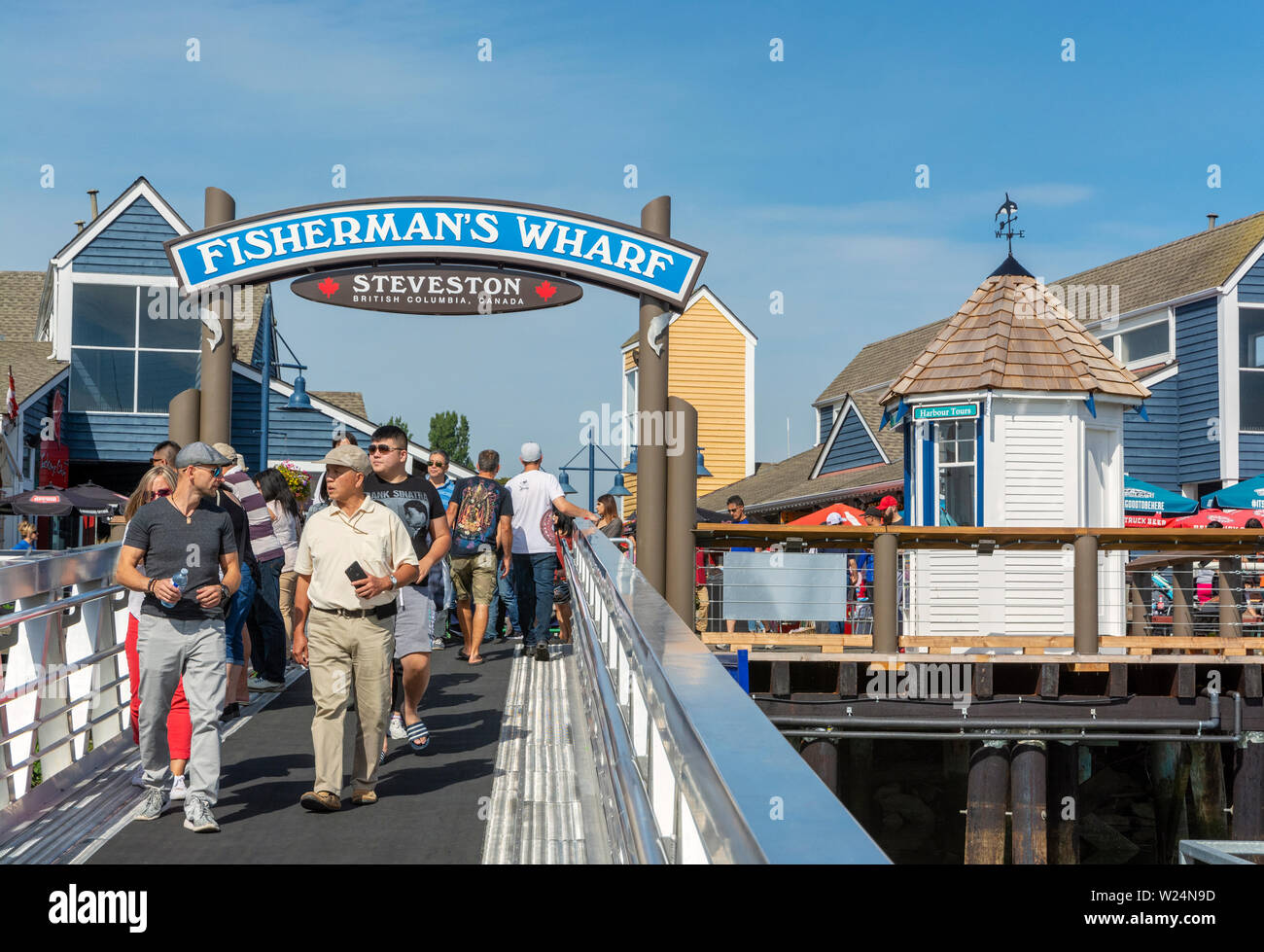 Canada, British Columbia, Steveston, Fisherman Wharf Foto Stock
