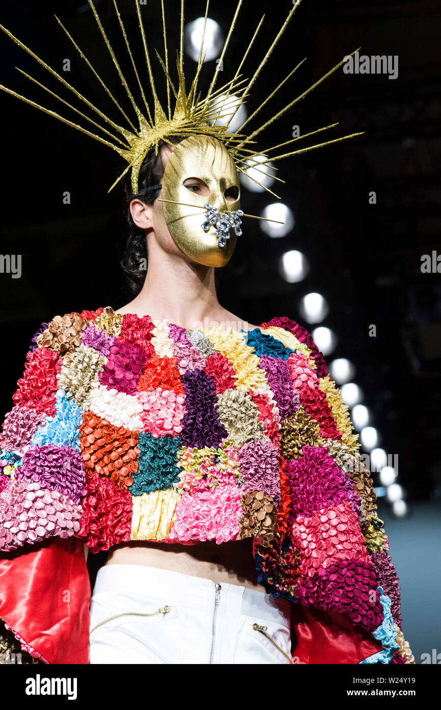 Roma, Italia. 05 Luglio, 2019. Moda Rebelpin awards 2019 moda europea concorso per disegnatori europei Credit: Indipendente Agenzia fotografica/Alamy Live News Foto Stock