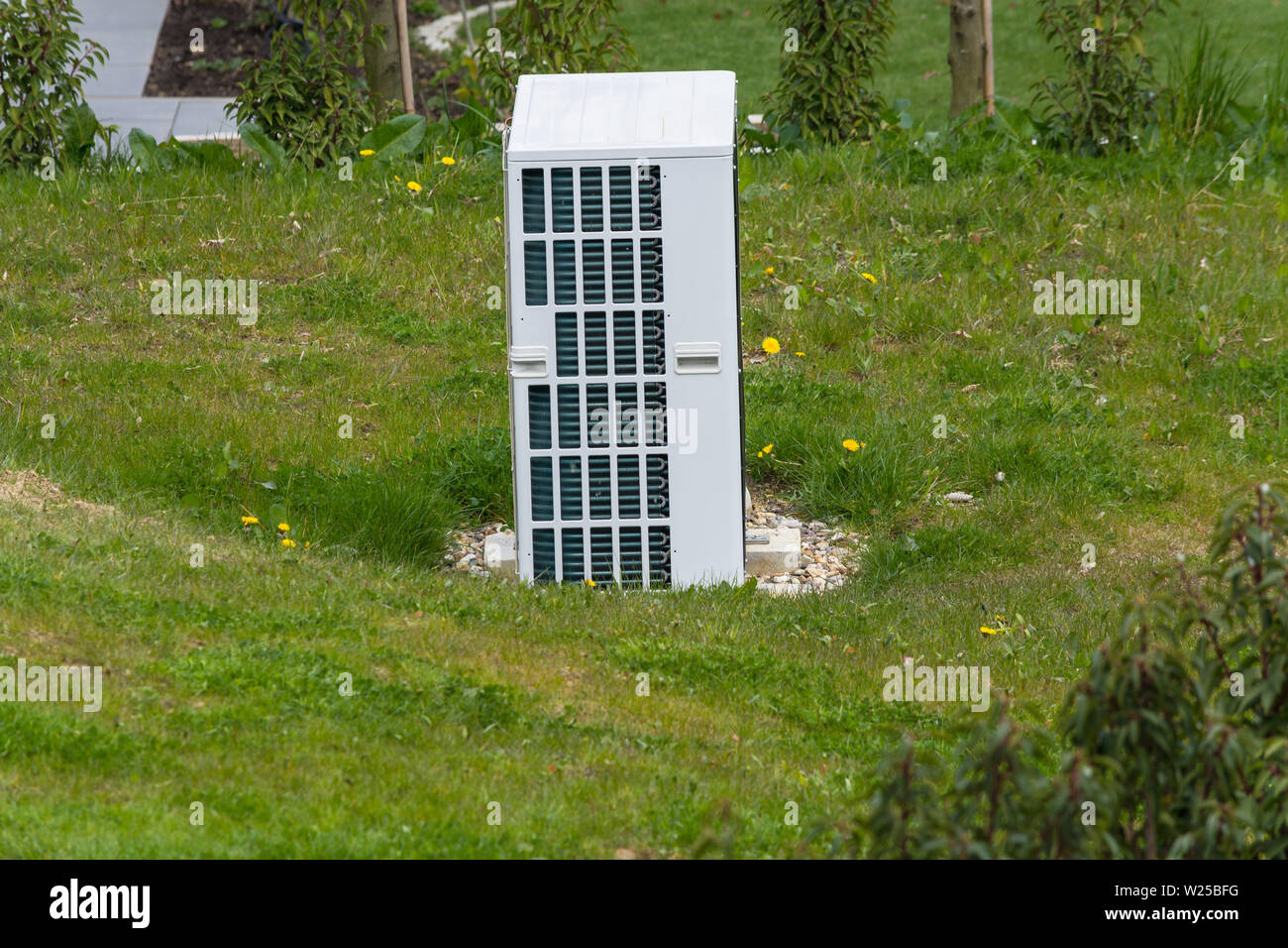 Pompe di calore con integrato e sostenibile del sistema HVAC Foto Stock