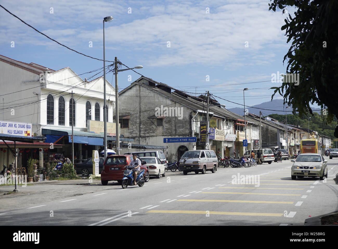 Rasa, una piccola e tranquilla cittadina situata in Selangor, Malaysia Foto Stock