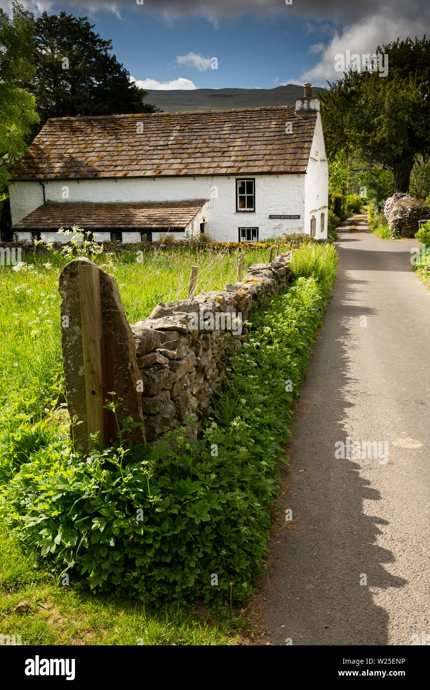 Regno Unito, Cumbria, York, Brigflatts, Società Religiosa degli Amici, 1675 Quaker casa incontri da prato Foto Stock