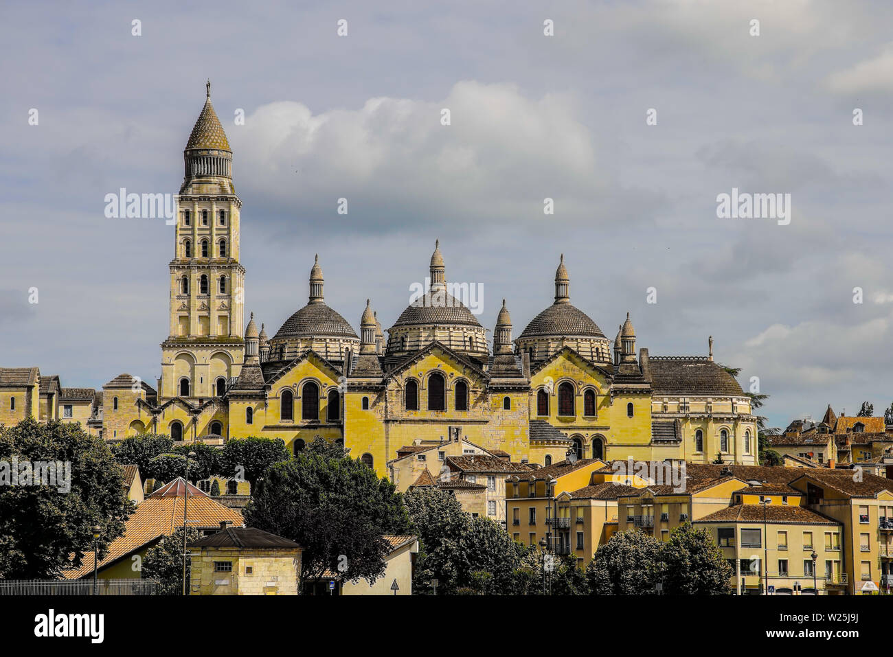 Saint anteriore nella cattedrale di Perigueux, dipartimento Dordogna in Nouvelle-Aquitaine nella parte sud-ovest della Francia. Foto Stock