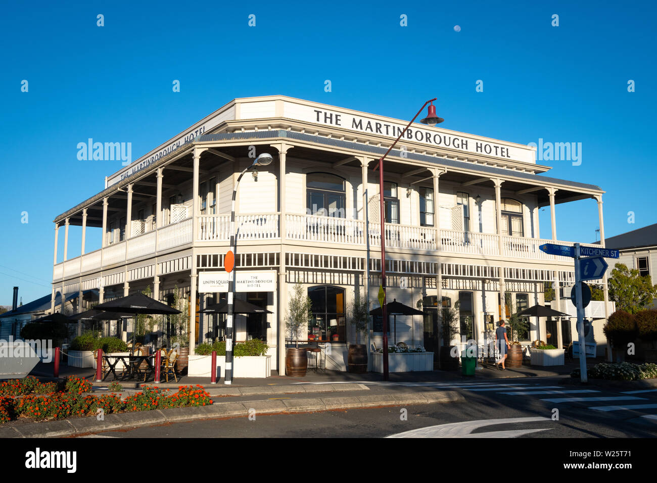 Il Martinborough Hotel, Wairarapa, Isola del nord, Nuova Zelanda Foto Stock