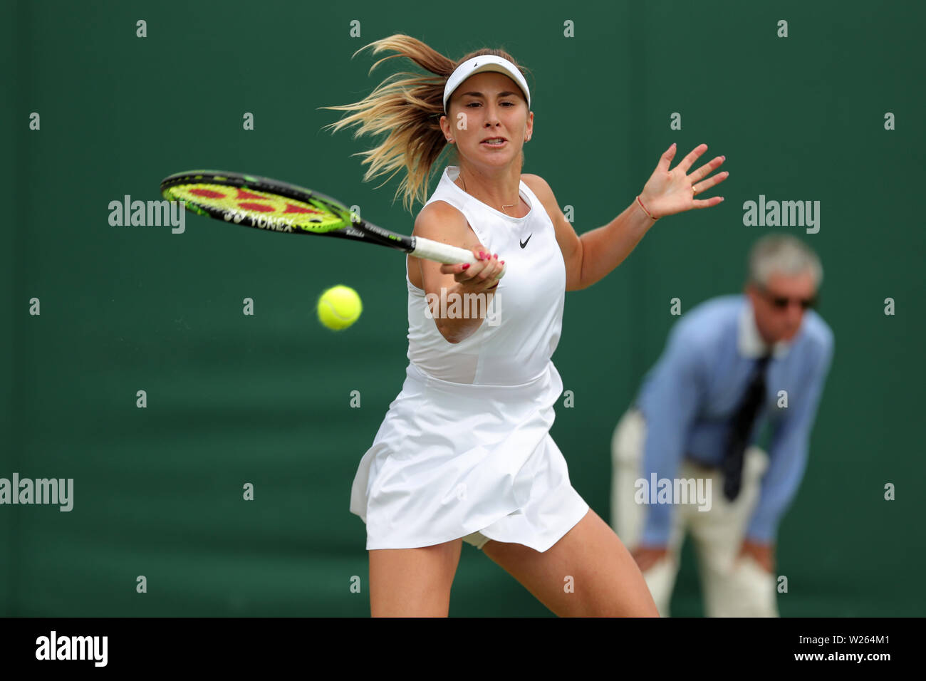 Londra, Regno Unito. 6 luglio 2019. Belinda Bencic, Svizzera, 2019Credito: Allstar Picture Library/Alamy Live News Credito: Allstar Picture Library/Alamy Live News Credito: Allstar Picture Library/Alamy Live News Credito: Allstar Picture Library/Alamy Live News Foto Stock