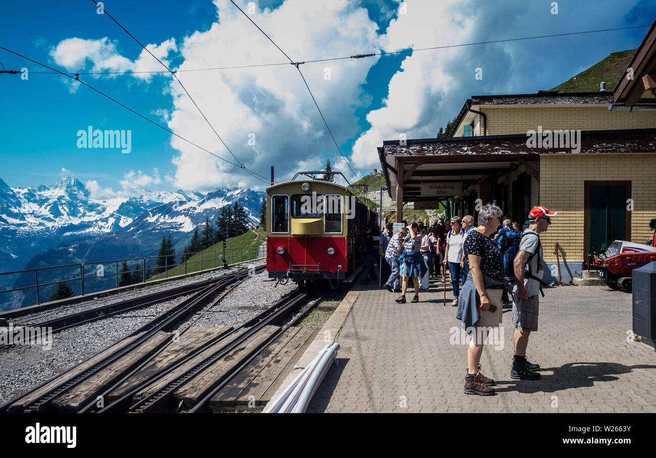 Schynige Platte Foto Stock