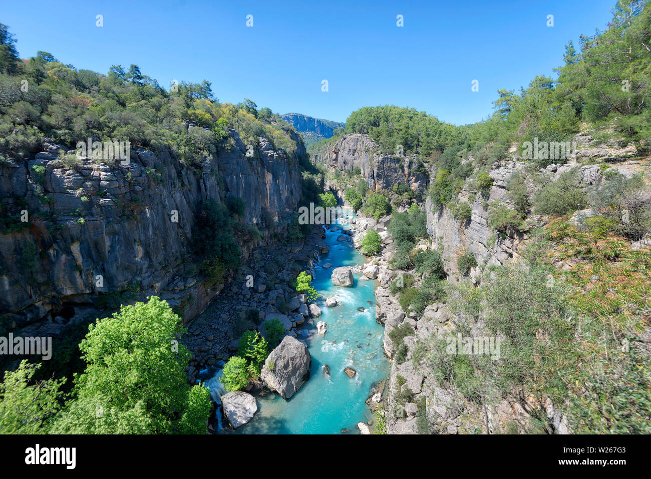 Tazi canyon del fiume blu presa in aprile 2019rn' presi in hdr Foto Stock
