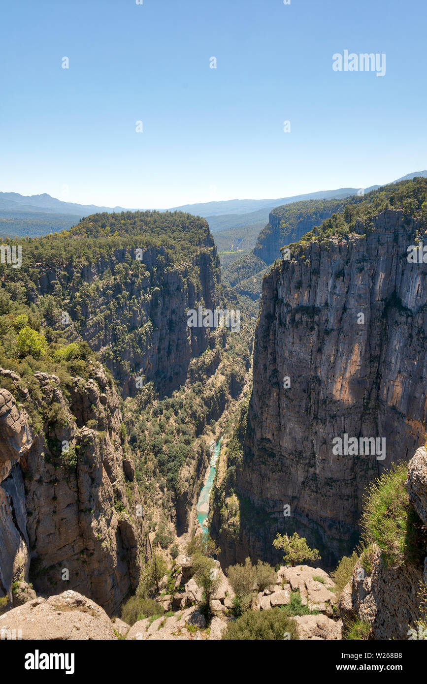 Tazi canyon del fiume blu presa in aprile 2019rn' presi in hdr Foto Stock