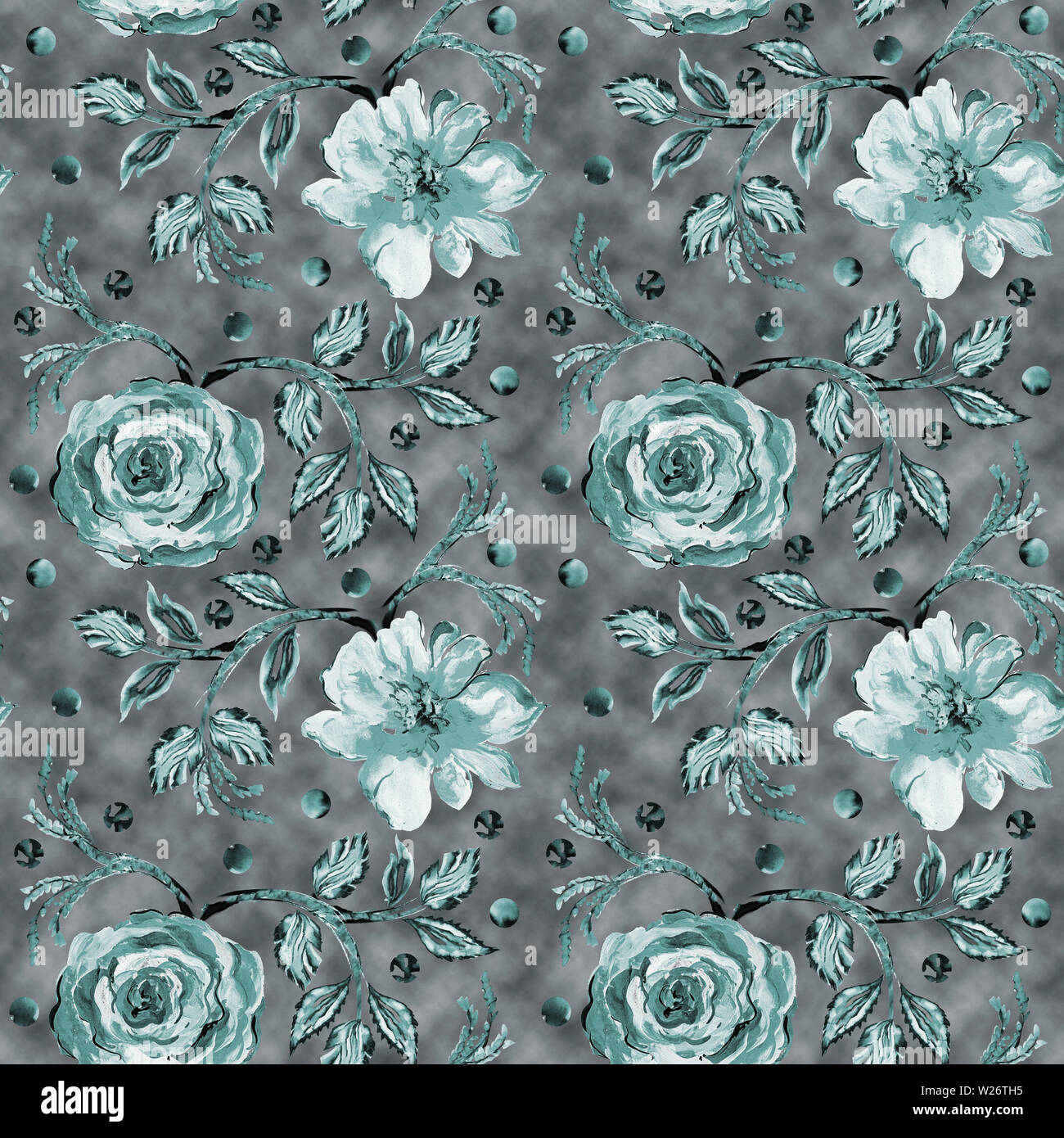 Vintage Allover geometrica Pattern Foto Stock