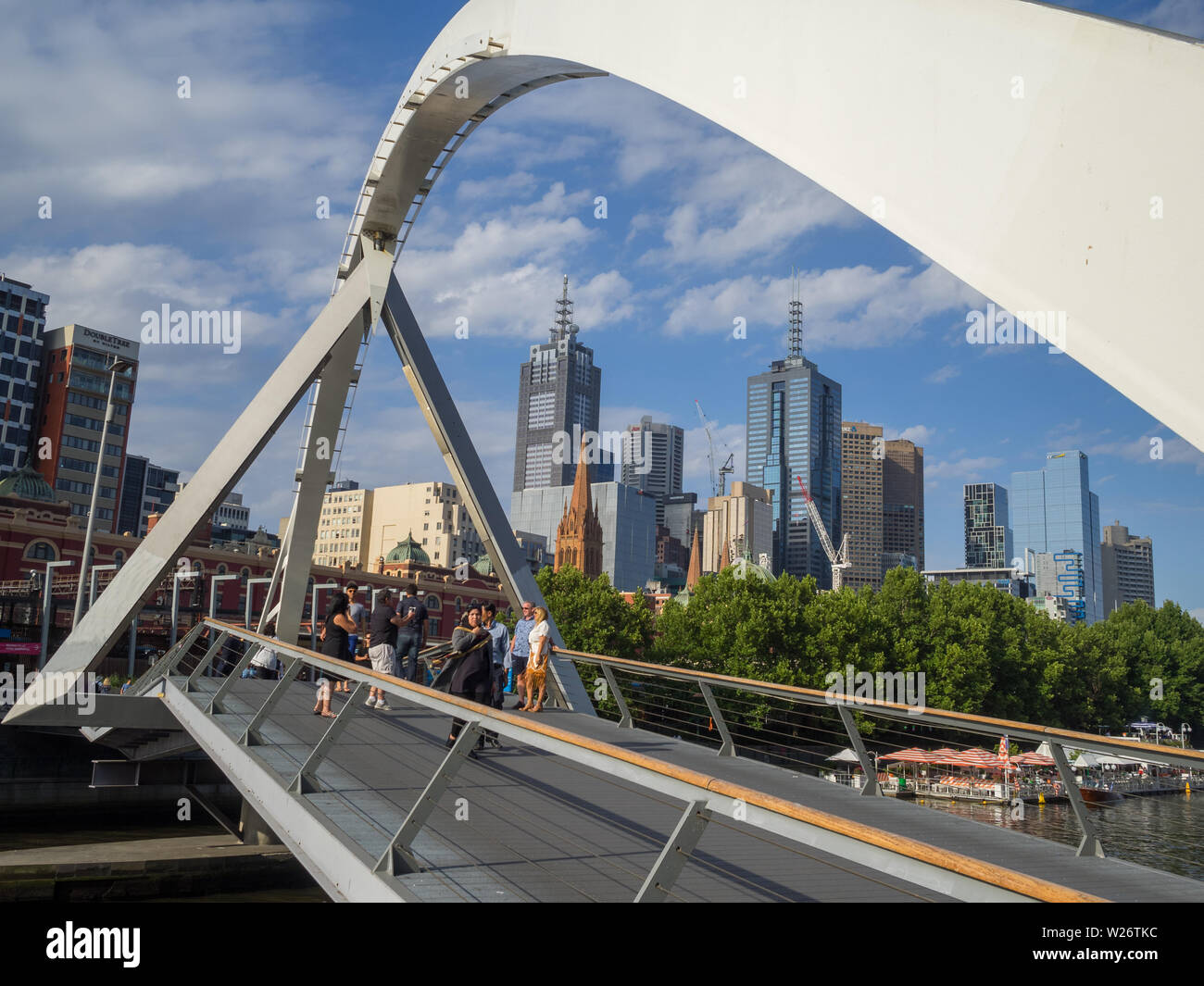 Evan Walker Bridge, Melbourne Foto Stock