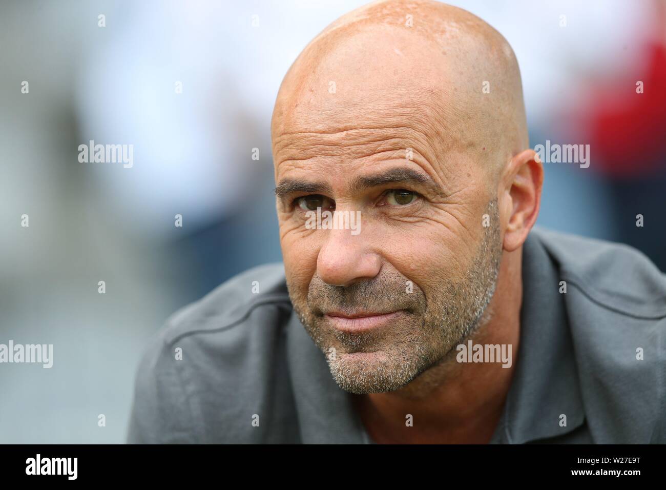 Wuppertal, Deutschland. 06 Luglio, 2019. firo: 06.07.2019, calcio, 1.Bundesliga, stagione 2019/2020, Test match, WSV, Wuppertal SV - Bayer 04 Leverkusen coach Peter BOSZ, Ritratto | Credit: dpa/Alamy Live News Foto Stock