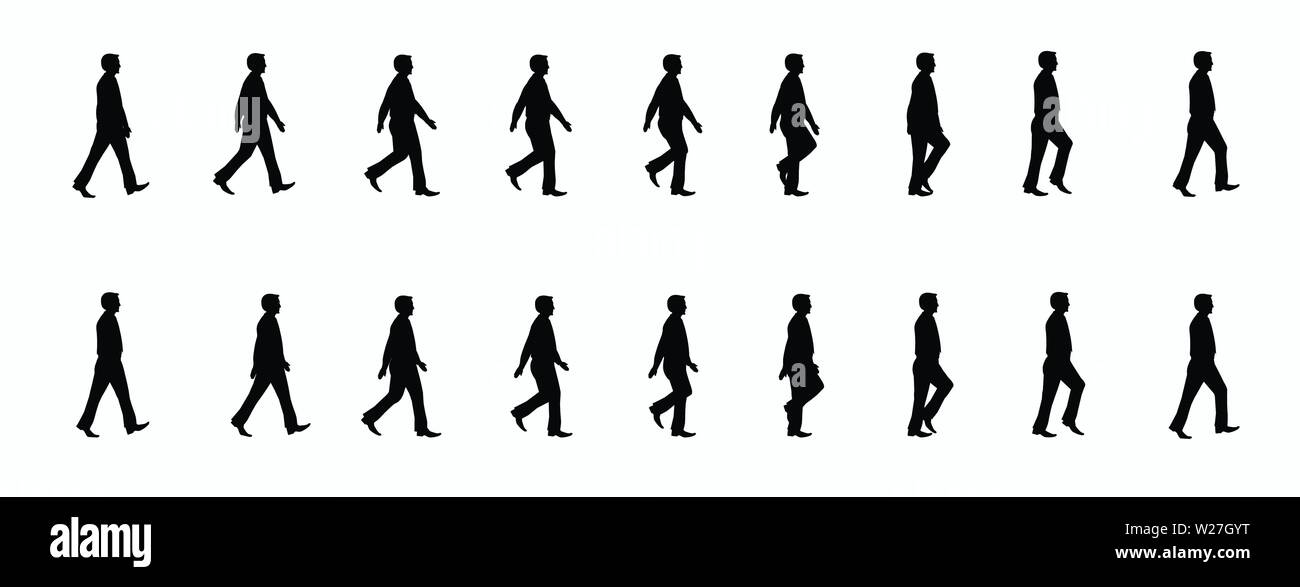 Sequenza animazione carattere uomo d'affari ciclo di camminata , animazione  ciclo sprite foglio vettore Immagine e Vettoriale - Alamy