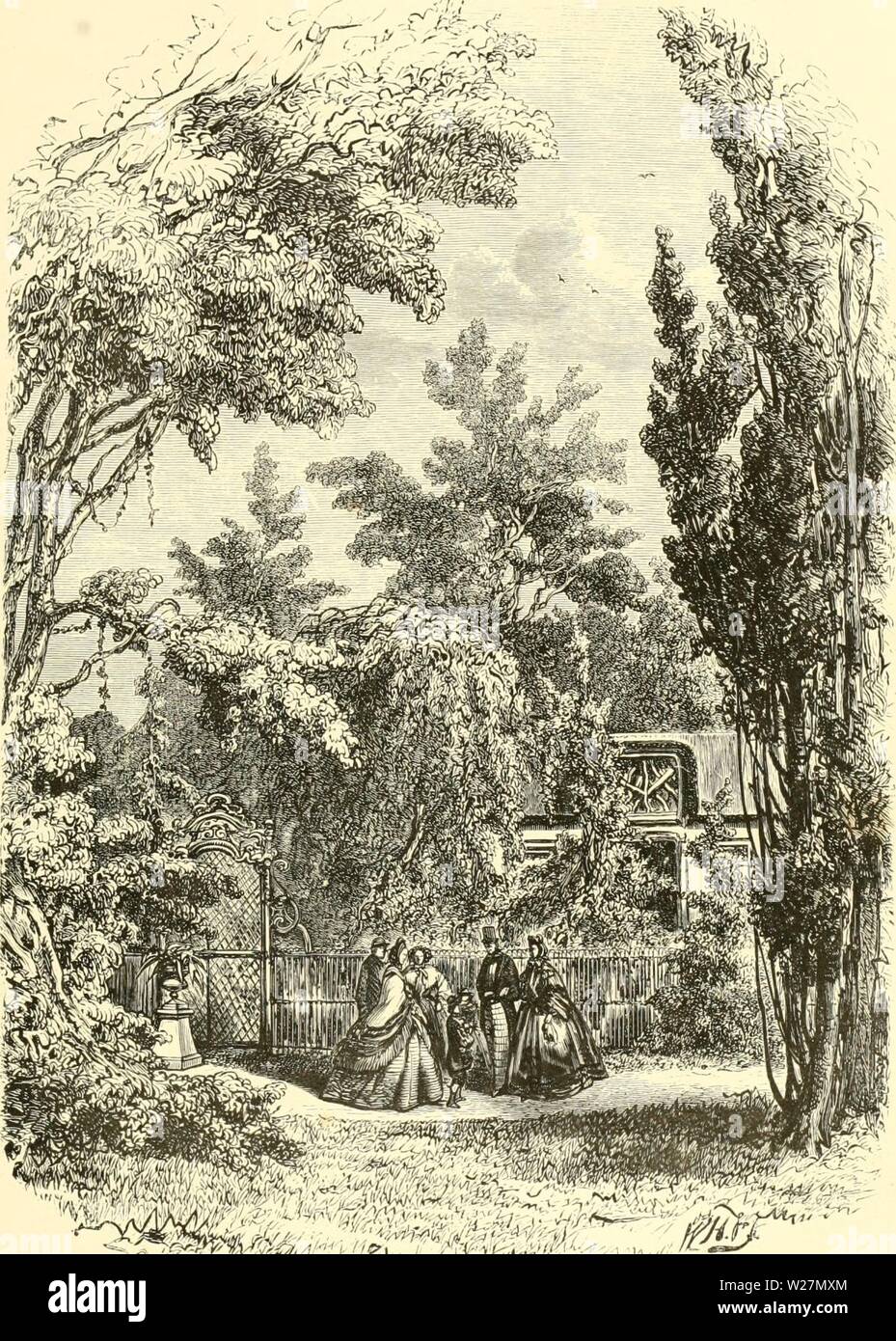 Immagine di archivio da pagina 296 di De Dierentuin van het Koninklijk. De Dierentuin van het Koninklijk Zoologisch Genootschap Natura Artis Magistra te Amsterdam dedierentuinvanh00schl Anno: 1872 WONING VAN DEN AMERIKAANSCH EN STRUISVOGEL. Foto Stock
