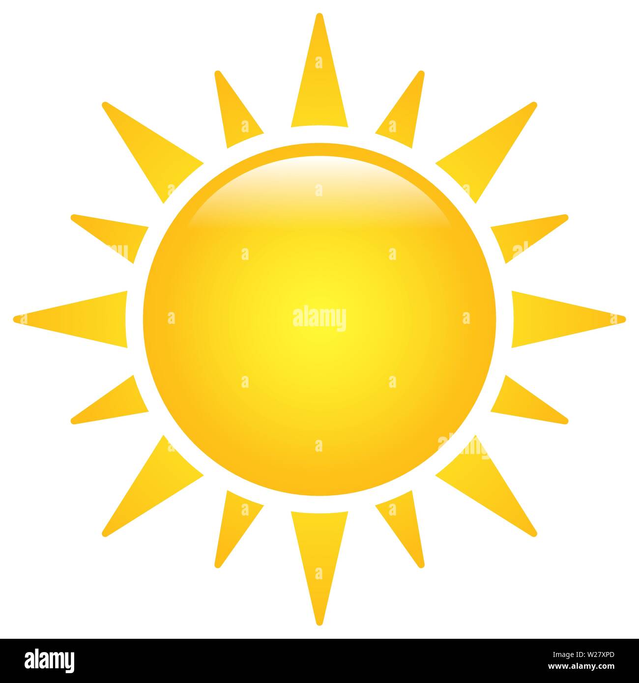 Sun solare icona vettore illustrazione isolati su sfondo bianco Illustrazione Vettoriale
