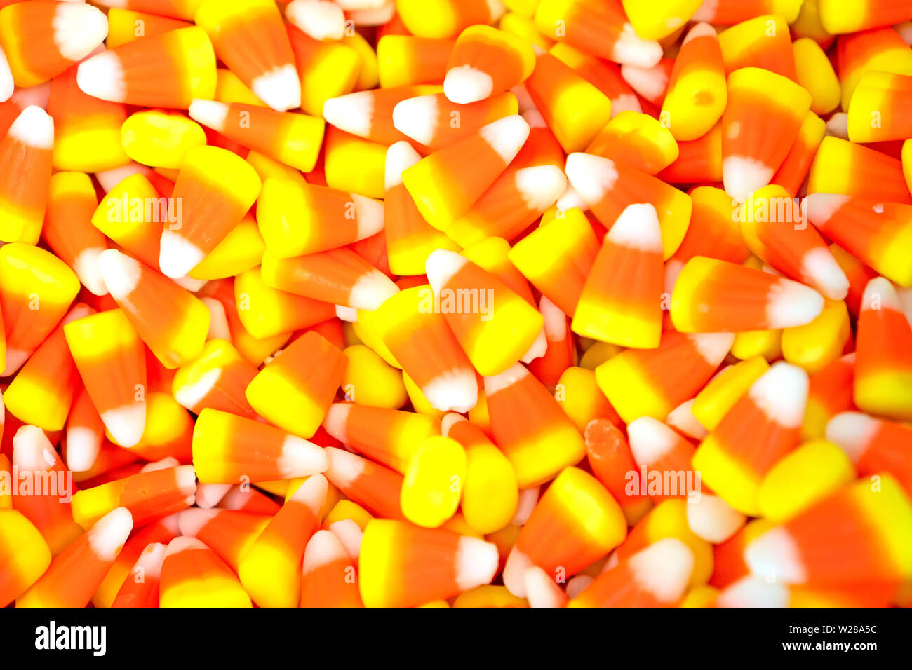 Cereali caramellati, tradizionale bianco, arancio e giallo colori. Foto Stock