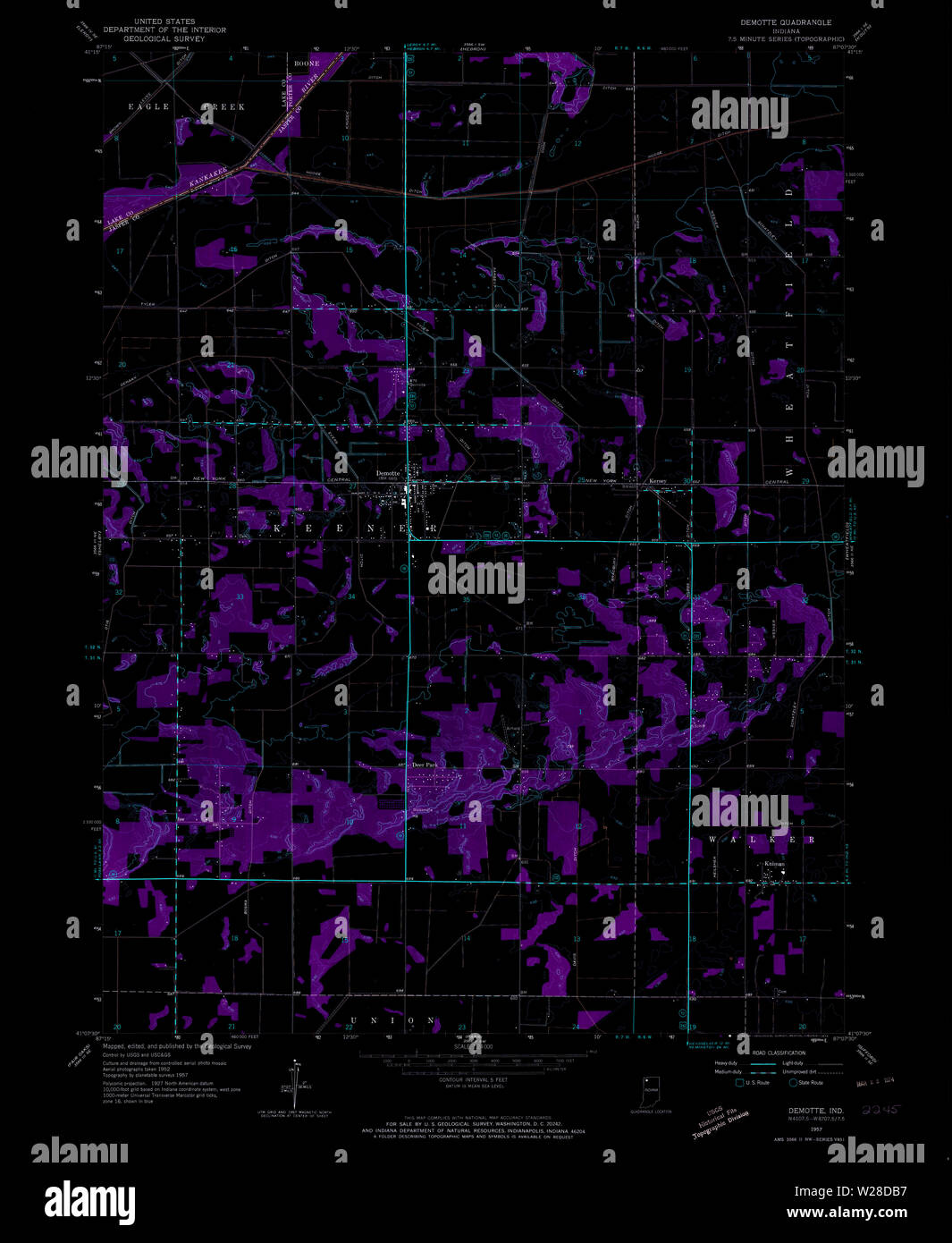Demotte indiana mappa immagini e fotografie stock ad alta risoluzione
