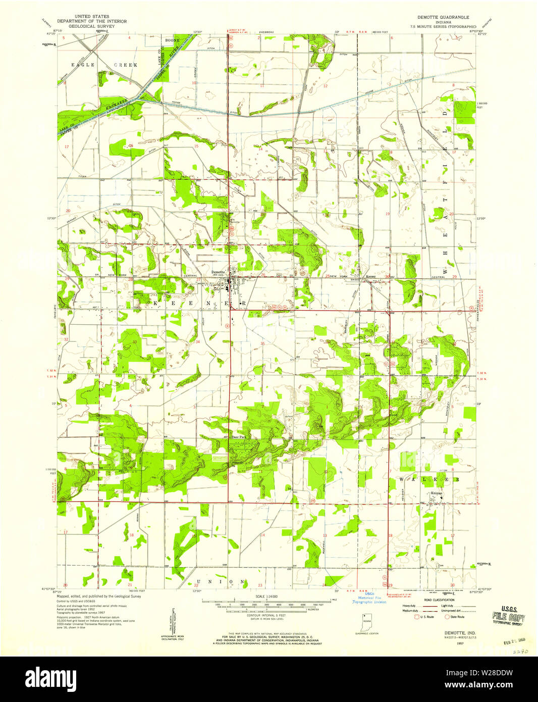 Demotte indiana mappa immagini e fotografie stock ad alta risoluzione