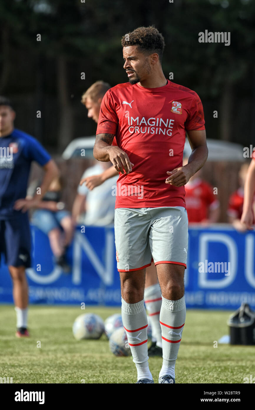 Città di Swindon Keshi Anderson da Swindon town football club Foto Stock