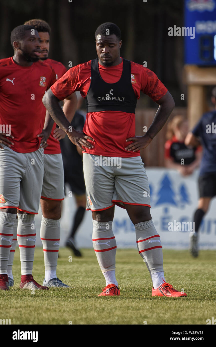 Tyler Reid preseason friendly a Swindon Supermarine VS Swindon town fc 5 luglio 2019 Foto Stock
