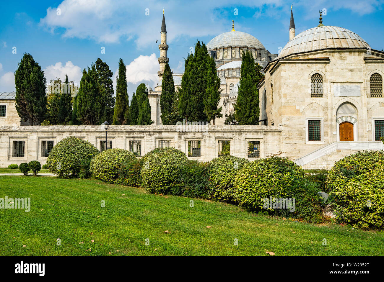 La Moschea di Suleymaniye è uno dei più antichi di un più grande Ottoman Imperial moschea di Istanbul, Turchia Foto Stock