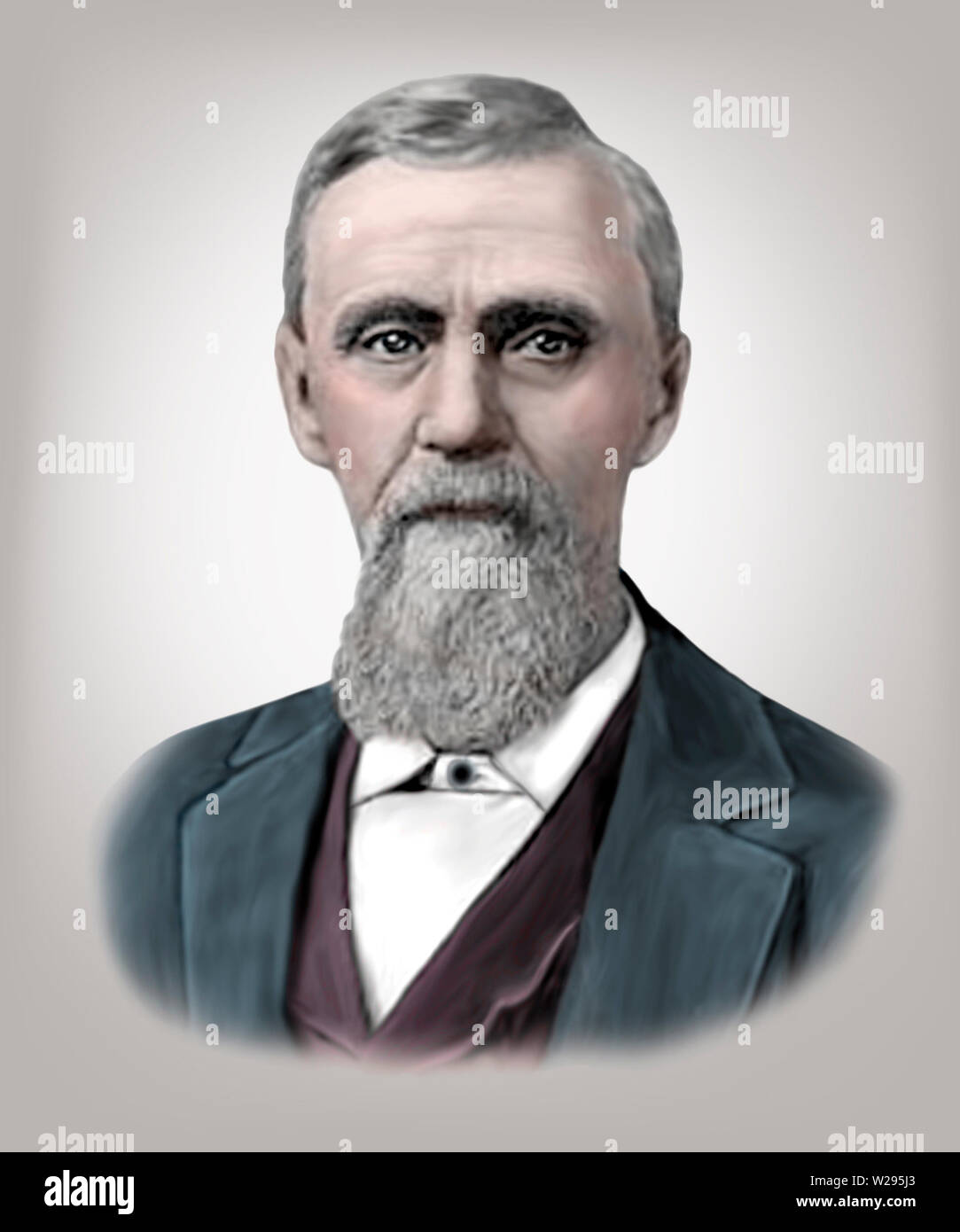 Andrew Taylor Still 1828-1917 American fondatore di osteopatia inventore medico Foto Stock