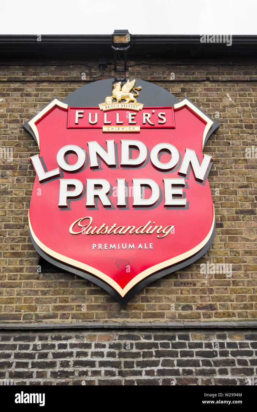 Fuller's Brewery Chiswick - fabbrica di birra Fuller, Smith & Turner Griffin a Chiswick, Londra, Regno Unito Foto Stock