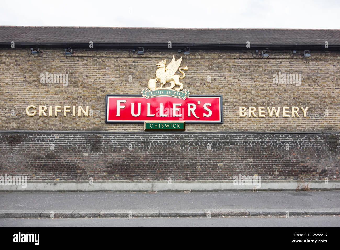 Fuller's Brewery Chiswick - fabbrica di birra Fuller, Smith & Turner Griffin a Chiswick, Londra, Regno Unito Foto Stock