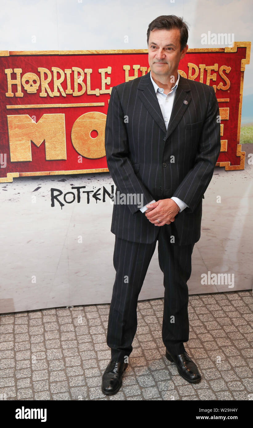 Tony Gardner partecipando alla premiere di storie orribili del film - il marcio Romani presso l' Odeon Leicester Square, Londra. Foto Stock