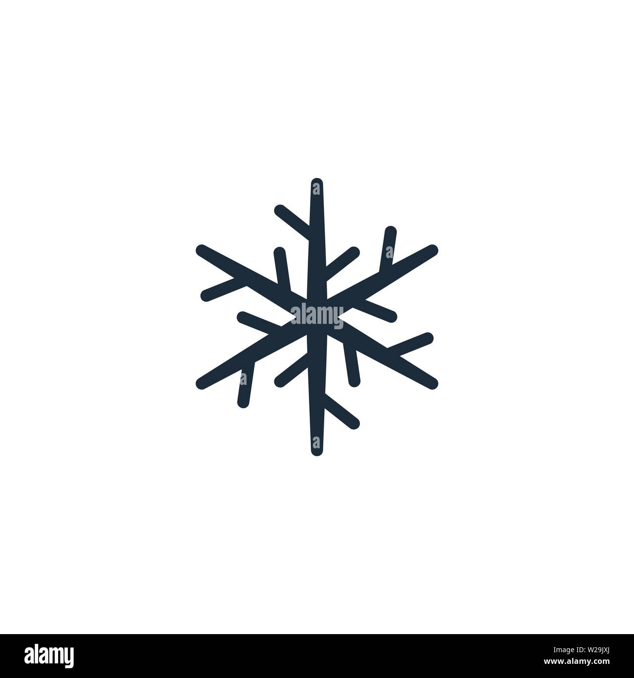 Stella a sei punte, stella a 6 punte. Il simbolo del fiocco di neve sull'icona piatta. Pittogramma di neve. Simbolo d'inverno. Illustrazione Vettoriale. Icone isolato su uno sfondo bianco. Elemento Illustrazione Vettoriale