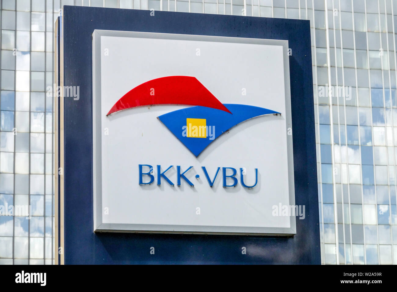 BKK-VBU logo, Berlino Germania Foto Stock