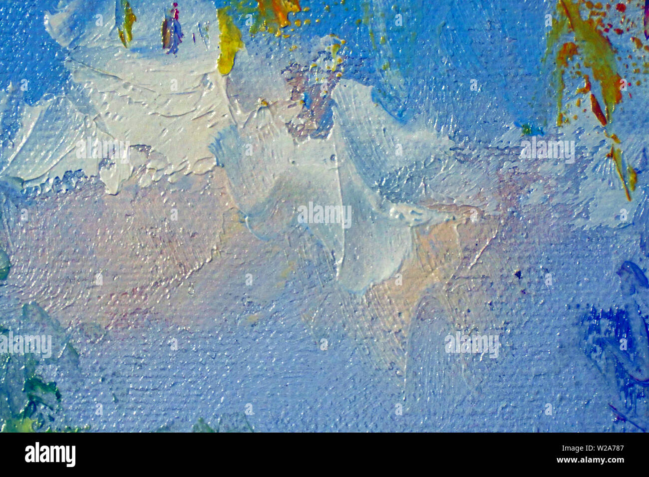 Abstract texture di vernice su tela Foto Stock