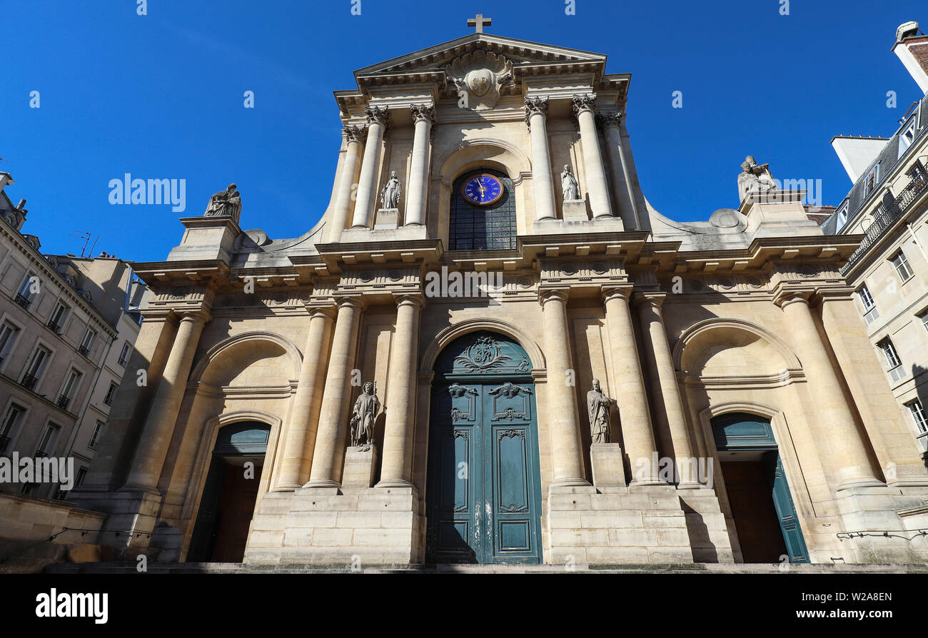 Chiesa di Saint-Roch - un tardo barocca chiesa di Parigi, dedicata a San Rocco. Parigi. La Francia. Foto Stock