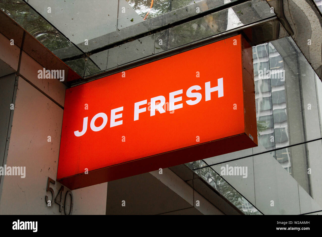 Joe segno fresco nella parte anteriore dell'edificio Foto Stock