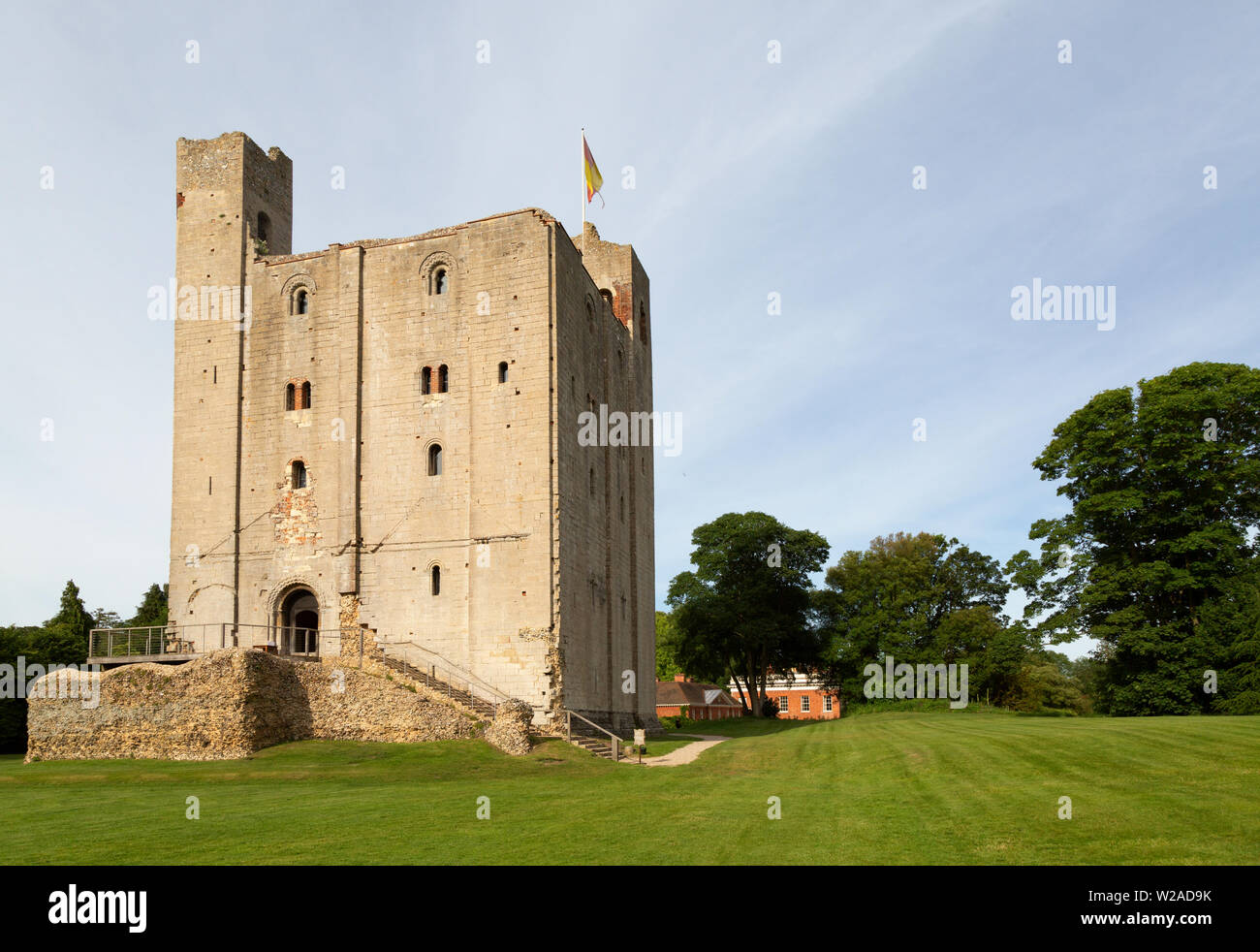 Il Castello di Hedingham Essex REGNO UNITO, un ben conservato del XII secolo Norman tenere nel borgo del Castello di Hedingham, Essex REGNO UNITO Foto Stock