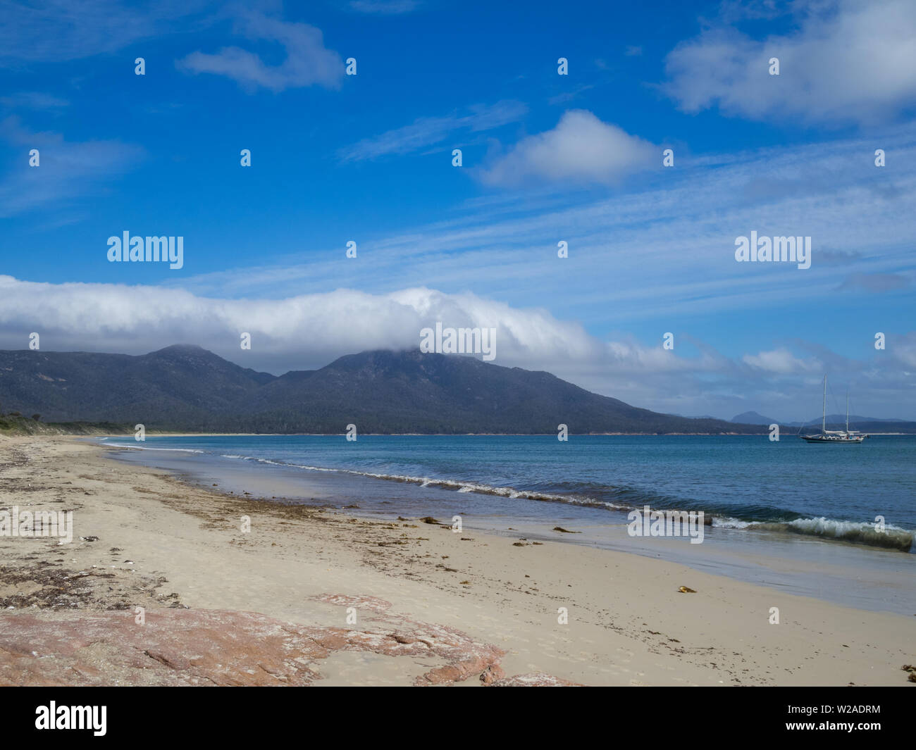 Pericoli Beach, Parco Nazionale di Freycinet Foto Stock