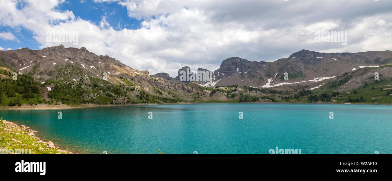 Lago di Allos. Parco nazionale del Mercantour, Alpi Haoute Provence, Francia Foto Stock