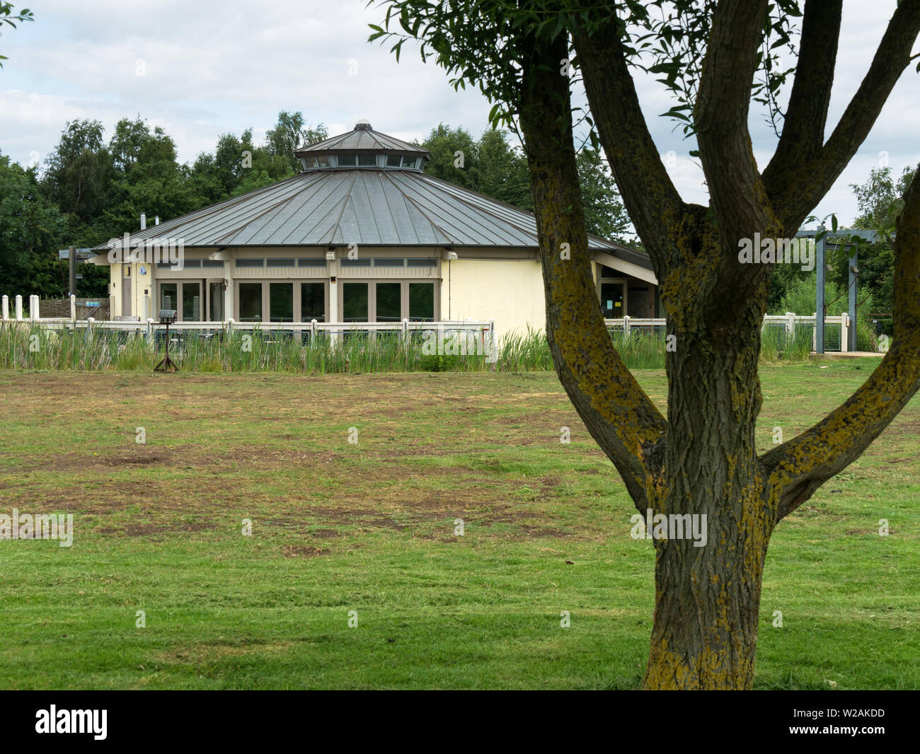 Centro Visitatori, Flag Fen, Peterborough, England, Regno Unito Foto Stock