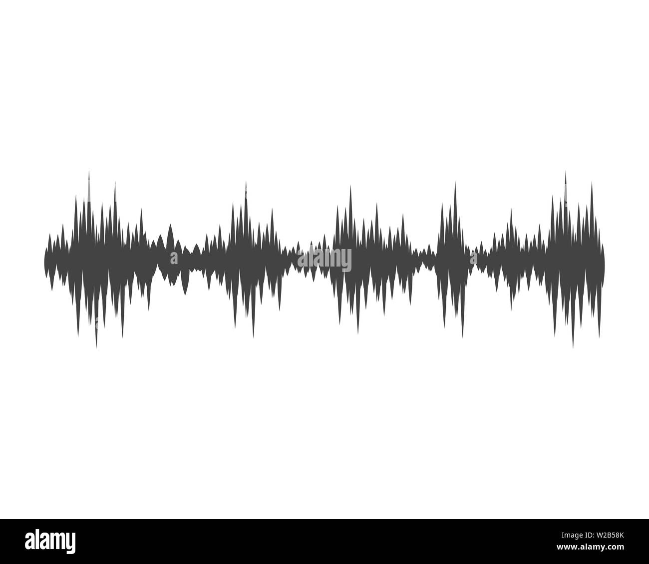 Le onde sonore illustrazione vettoriale del modello di progettazione Illustrazione Vettoriale