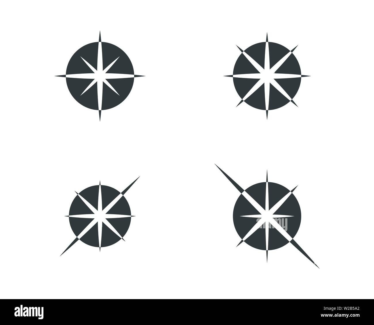 Star Modello icona illustrazione vettoriale design Illustrazione Vettoriale