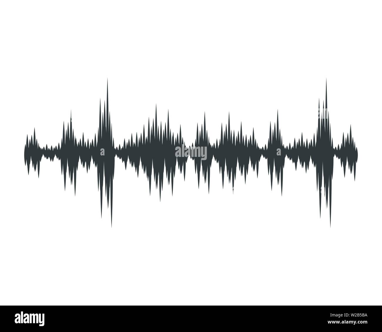 Le onde sonore illustrazione vettoriale del modello di progettazione Illustrazione Vettoriale