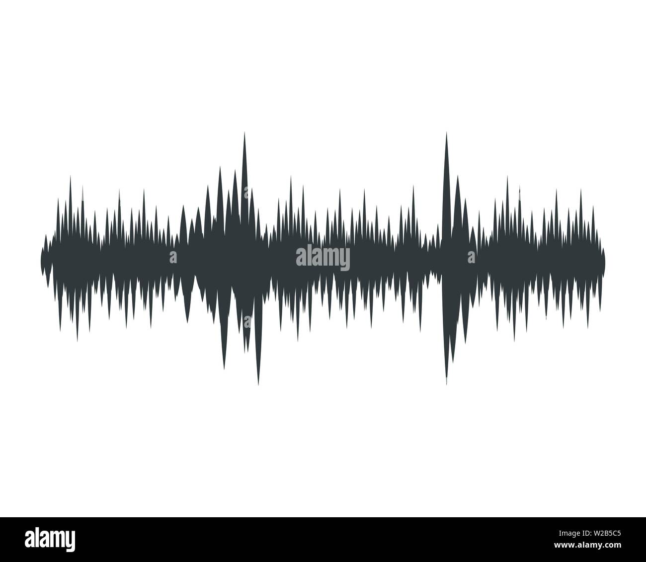 Le onde sonore illustrazione vettoriale del modello di progettazione Illustrazione Vettoriale