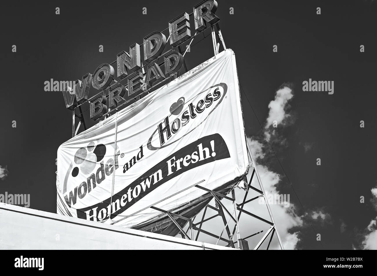 Vintage signage rimane a meraviglia il pane panificio, Sett. 12, 2015, a Memphis, Tennessee. Foto Stock
