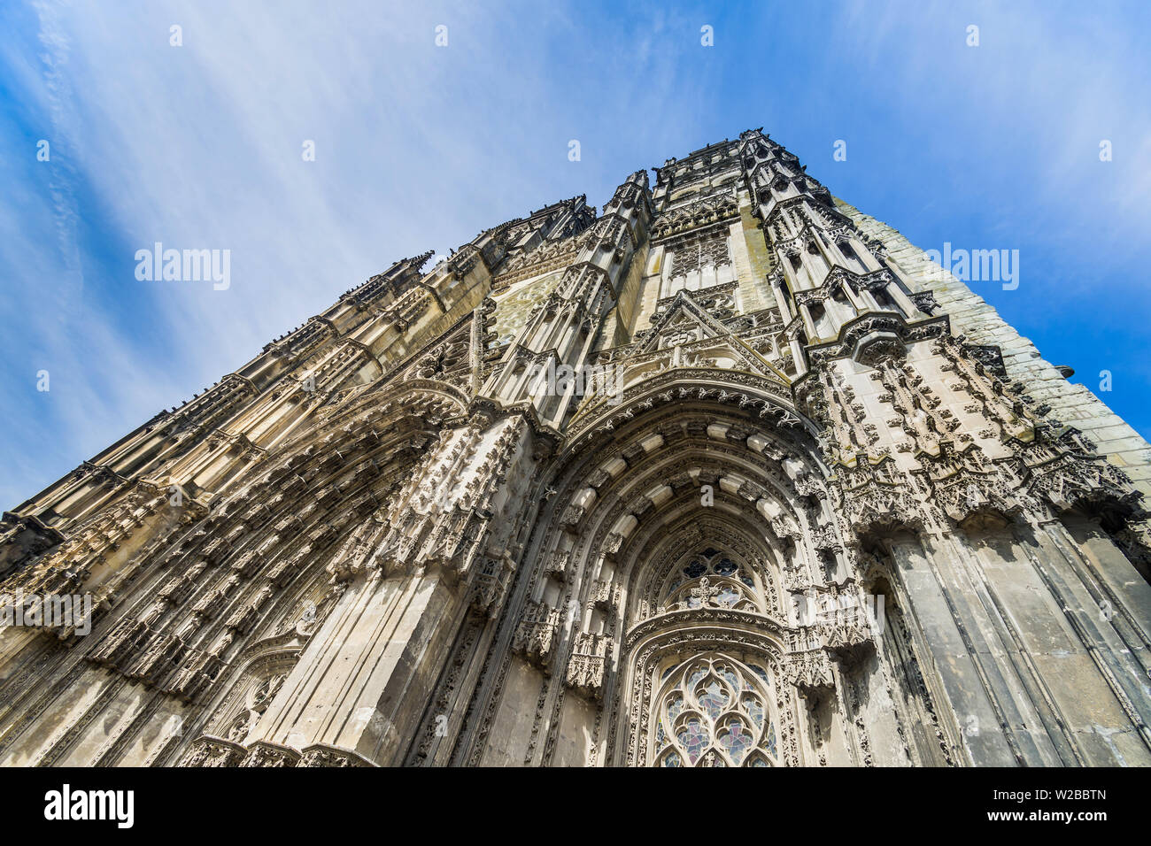 Xii - XVI secolo Saint Gatien cattedrale, Tours, Indre-et-Loire, Francia. Foto Stock