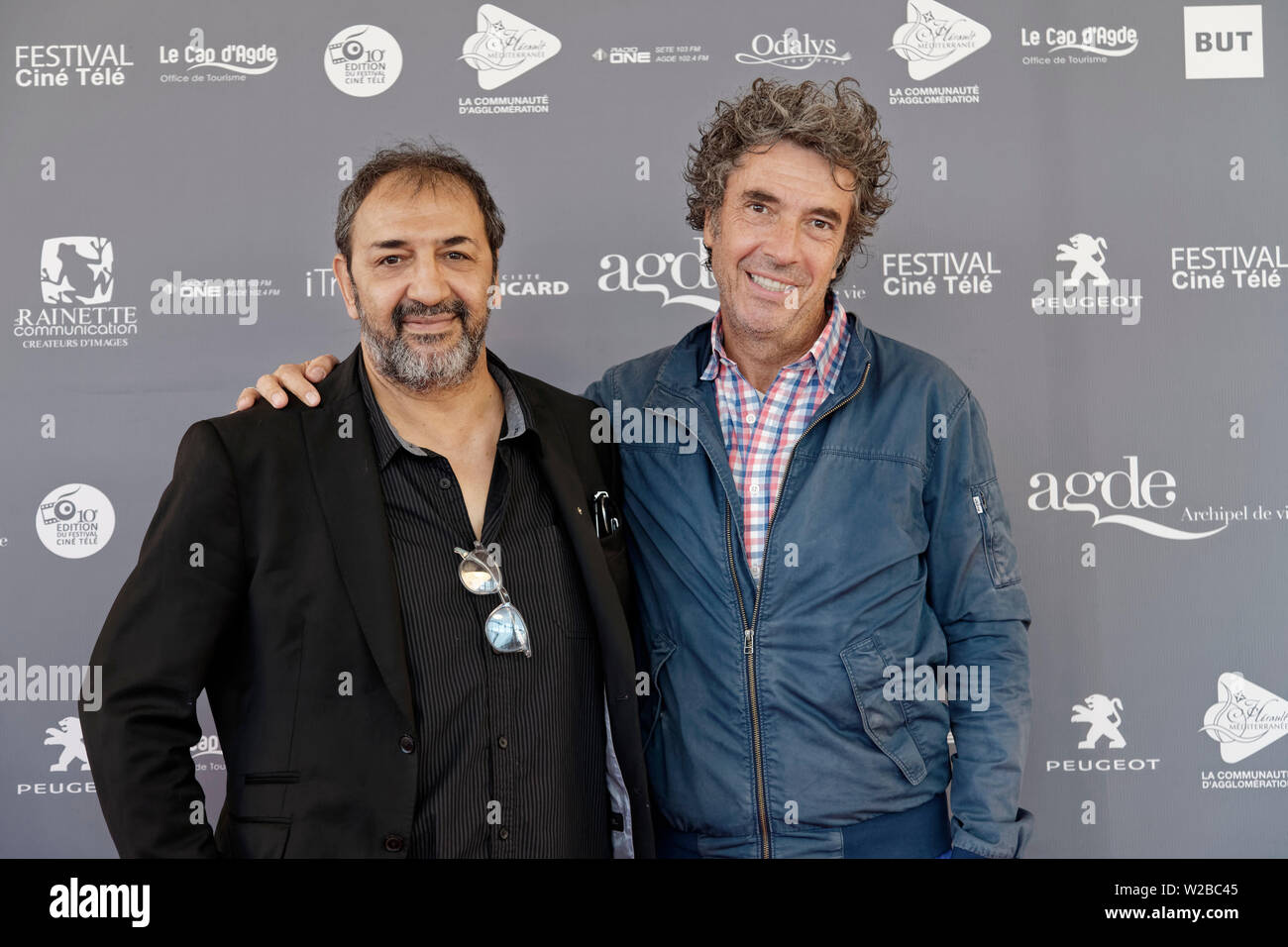 Cap di Agde, Francia.21 Giugno, 2019.Moussa Maaskri,Eric Lavaine frequentare il Herault di Cinema e TV. © V Phitoussi/Alamy Stock Photo Foto Stock