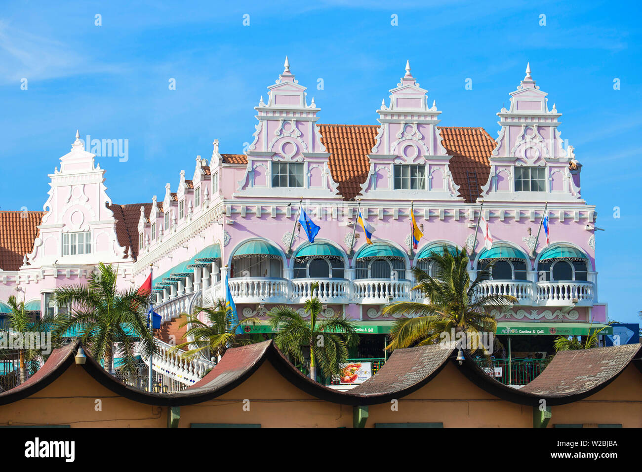 Caraibi, Antille olandesi, Aruba Oranjestad, Royal Plaza Mall Foto Stock