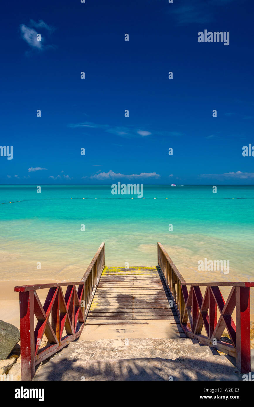 Caraibi Antigua, Dickinson Bay, Dickinson Bay Beach Foto Stock