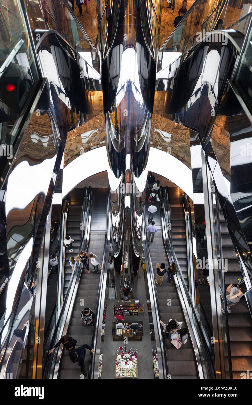 Australia, Nuovo Galles del Sud, NSW, Sydney, il Westfield, shopping center, scale mobili Foto Stock