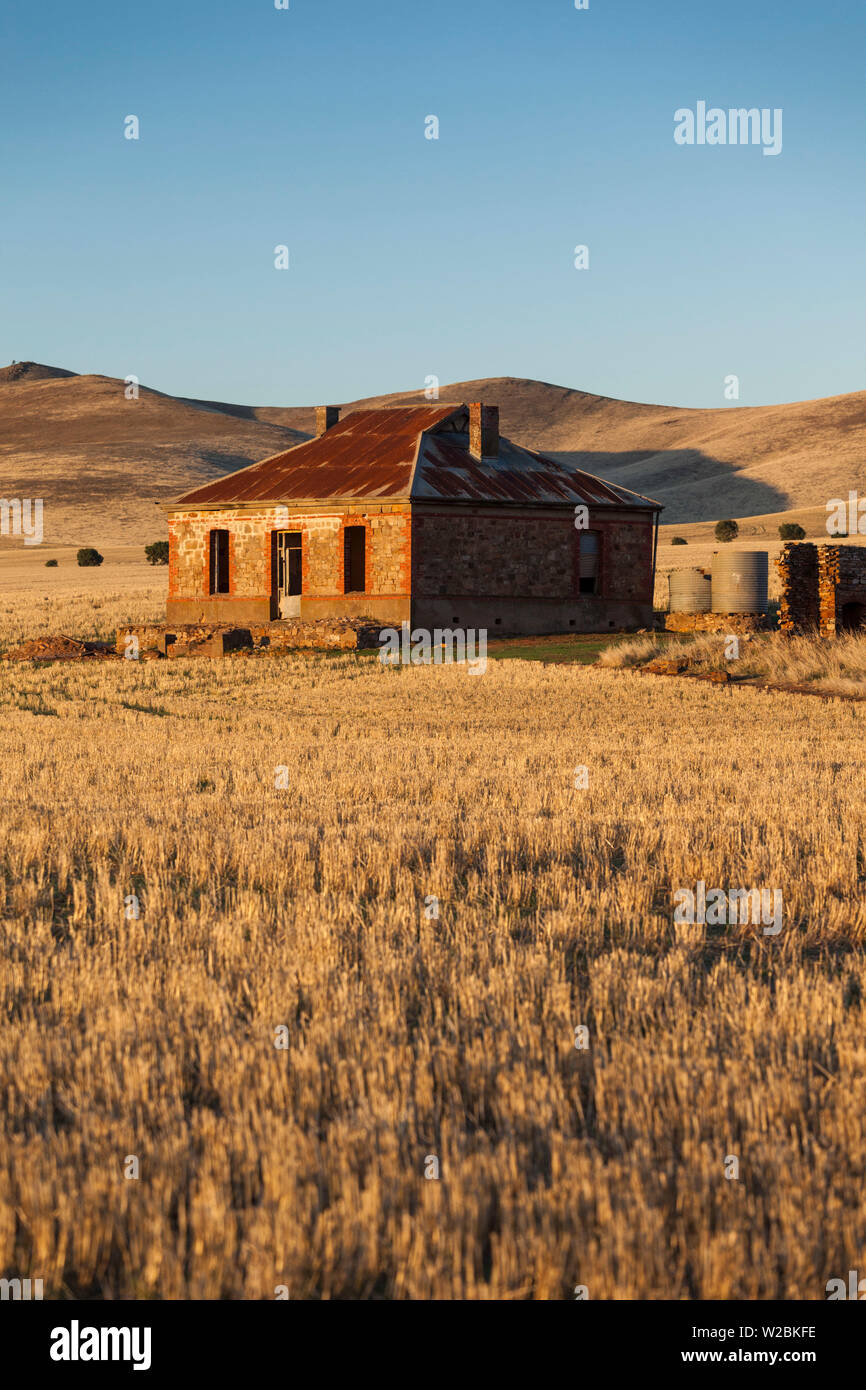 In Australia, in Sud Australia, Burra, rame ex città mineraria, abbandonato homestead Foto Stock
